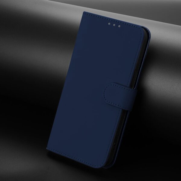 Xiaomi Redmi Note 15 Pro 5G Skin Feel Solid Color Leather with Lanyard Navy Blue-Θήκη Βιβλίο