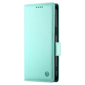 Xiaomi Redmi Note 15 Pro 4G Side Buckle Magnetic Frosted Leather Mint Green-Θήκη Βιβλίο