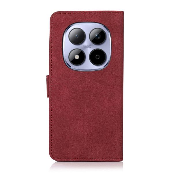 Khazneh Xiaomi Redmi Note 15 Pro 4G Matte Texture Leather Red-Θήκη Βιβλίο