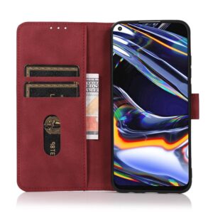 Khazneh Xiaomi Redmi Note 15 Pro 4G Matte Texture Leather Red-Θήκη Βιβλίο