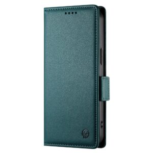 Xiaomi Redmi Note 15 Pro 4G Side Buckle Magnetic Frosted Leather Dark Green-Θήκη Βιβλίο