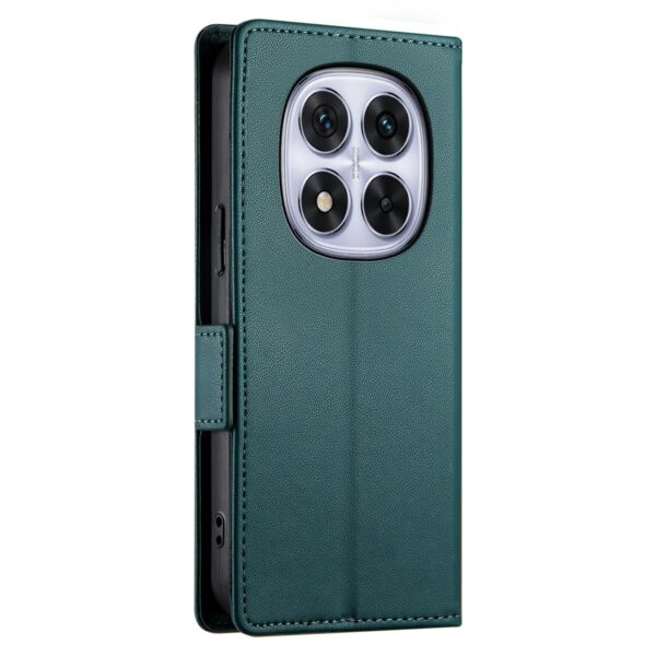 Xiaomi Redmi Note 15 Pro 4G Side Buckle Magnetic Frosted Leather Dark Green-Θήκη Βιβλίο