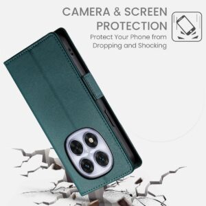 Xiaomi Redmi Note 15 Pro 4G Side Buckle Magnetic Frosted Leather Dark Green-Θήκη Βιβλίο