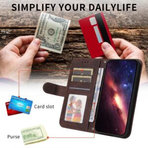 Xiaomi Redmi Note 15 Pro 5G Skin Feel Life Tree Metal Button Leather Brown-Θήκη Βιβλίο