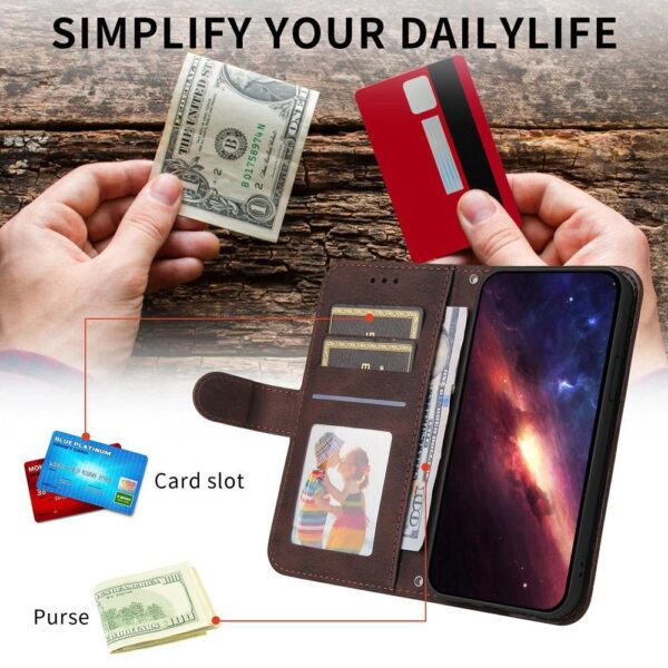 Xiaomi Redmi Note 15 Pro 5G Skin Feel Life Tree Metal Button Leather Brown-Θήκη Βιβλίο