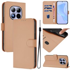Xiaomi Redmi Note 15 Pro 5G Skin Feel Solid Color Leather with Lanyard Nude-Θήκη Βιβλίο