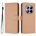 Xiaomi Redmi Note 15 Pro 5G Skin Feel Solid Color Leather with Lanyard Nude-Θήκη Βιβλίο