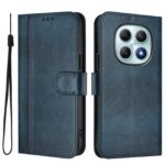 Xiaomi Redmi Note 15 5G / 4G/ Poco M8 5G Line Splicing Buckle Retro Leather Dark Blue-Θήκη Βιβλίο