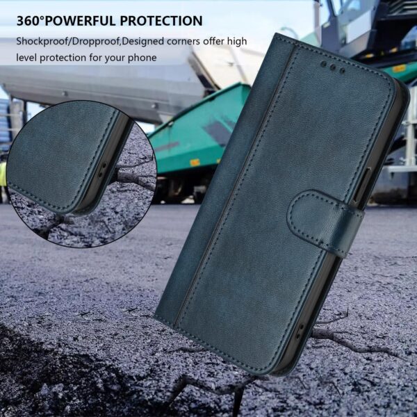 Xiaomi Redmi Note 15 5G / 4G/ Poco M8 5G Line Splicing Buckle Retro Leather Dark Blue-Θήκη Βιβλίο