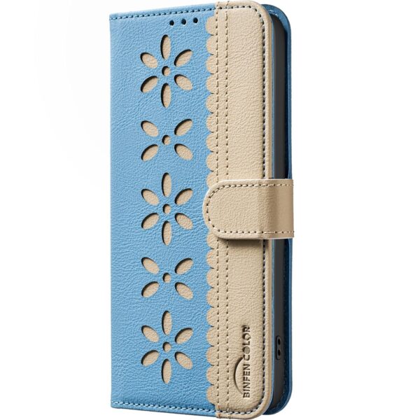 Binfen Xiaomi Redmi Note 15 5G Color Matching RFID Anti-theft Leather Blue-Θήκη Βιβλίο