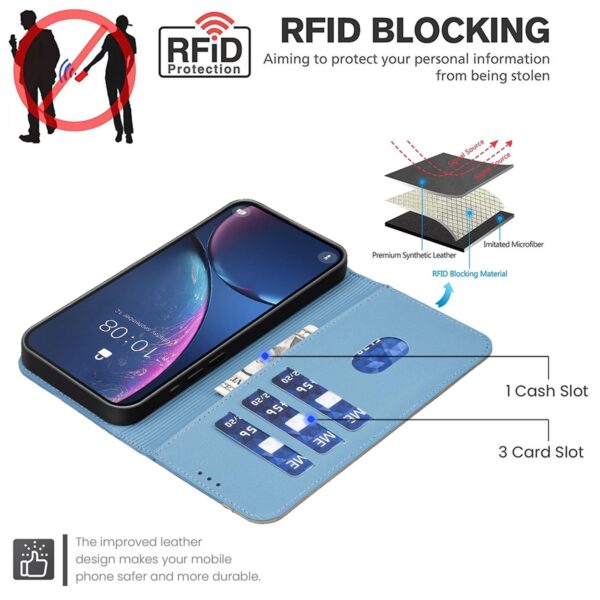 Binfen Xiaomi Redmi Note 15 5G Color Matching RFID Anti-theft Leather Blue-Θήκη Βιβλίο