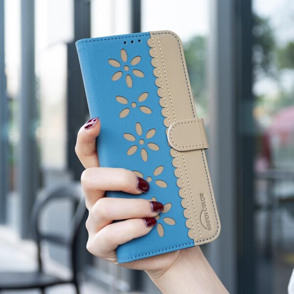 Binfen Xiaomi Redmi Note 15 5G Color Matching RFID Anti-theft Leather Blue-Θήκη Βιβλίο