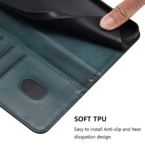 Xiaomi Redmi Note 15 5G / 4G/Poco M8 5G Line Splicing Buckle Retro Leather Dark Green-Θήκη Βιβλίο
