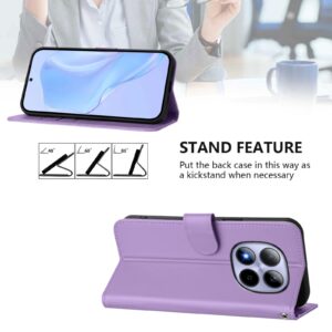 Xiaomi Redmi Note 15 Pro 5G Skin Feel Solid Color Leather with Lanyard Lavender Purple-Θήκη Βιβλίο