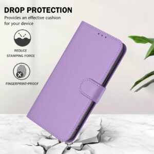 Xiaomi Redmi Note 15 Pro 5G Skin Feel Solid Color Leather with Lanyard Lavender Purple-Θήκη Βιβλίο