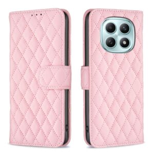 Binfen Xiaomi Redmi Note 15 Pro 4G Diamond Lattice Wallet Flip Leather Pink-Θήκη Βιβλίο