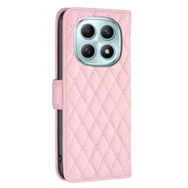 Binfen Xiaomi Redmi Note 15 Pro 4G Diamond Lattice Wallet Flip Leather Pink-Θήκη Βιβλίο