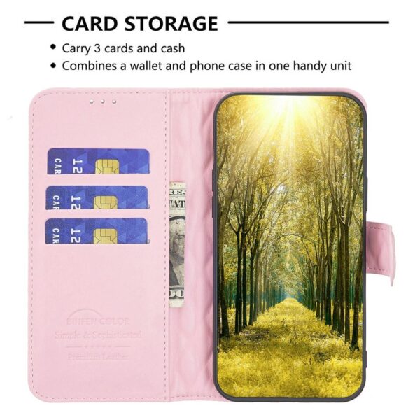 Binfen Xiaomi Redmi Note 15 Pro 4G Diamond Lattice Wallet Flip Leather Pink-Θήκη Βιβλίο