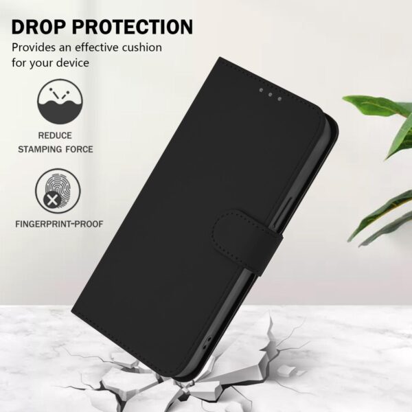 Xiaomi Redmi Note 15 Pro 5G Skin Feel Solid Color Leather with Lanyard Black-Θήκη Βιβλίο