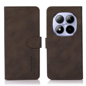 Khazneh Xiaomi Redmi Note 15 Pro 4G Matte Texture Leather Brown-Θήκη Βιβλίο