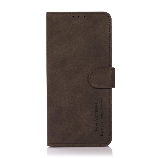 Khazneh Xiaomi Redmi Note 15 Pro 4G Matte Texture Leather Brown-Θήκη Βιβλίο
