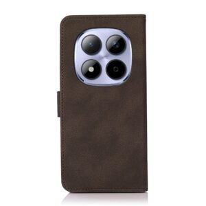 Khazneh Xiaomi Redmi Note 15 Pro 4G Matte Texture Leather Brown-Θήκη Βιβλίο