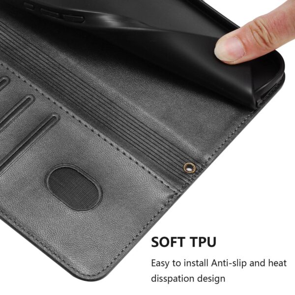 Xiaomi Redmi Note 15 5G / 4G / Poco M8 5G Line Splicing Buckle Retro Leather Black-Θήκη Βιβλίο