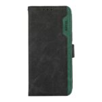 Abeel Xiaomi Redmi Note 15 Pro+ 5G Color Block Magnetic RFID Leather Black-Green-Θήκη Βιβλίο
