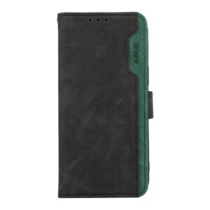 Abeel Xiaomi Redmi Note 15 Pro+ 5G Color Block Magnetic RFID Leather Black-Green-Θήκη Βιβλίο