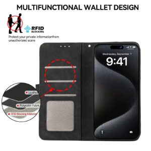 Abeel Xiaomi Redmi Note 15 Pro+ 5G Color Block Magnetic RFID Leather Black-Green-Θήκη Βιβλίο