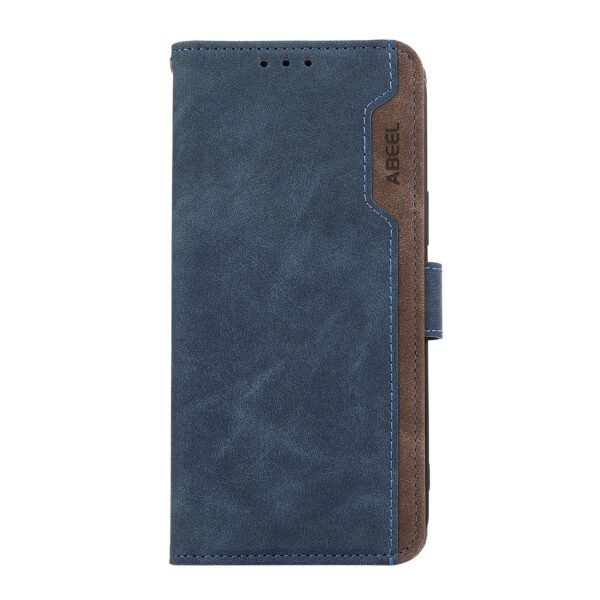 Abeel Xiaomi Redmi Note 15 Pro+ 5G Color Block Magnetic RFID Leather Blue Brown-Θήκη Βιβλίο