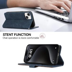 Abeel Xiaomi Redmi Note 15 Pro+ 5G Color Block Magnetic RFID Leather Blue Brown-Θήκη Βιβλίο