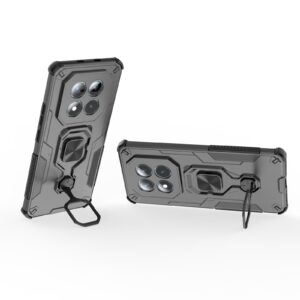 Xiaomi Redmi Note 15 5G / 4G Metal Kickstand TPU Hybrid PC Black-Θήκη Σκληρή