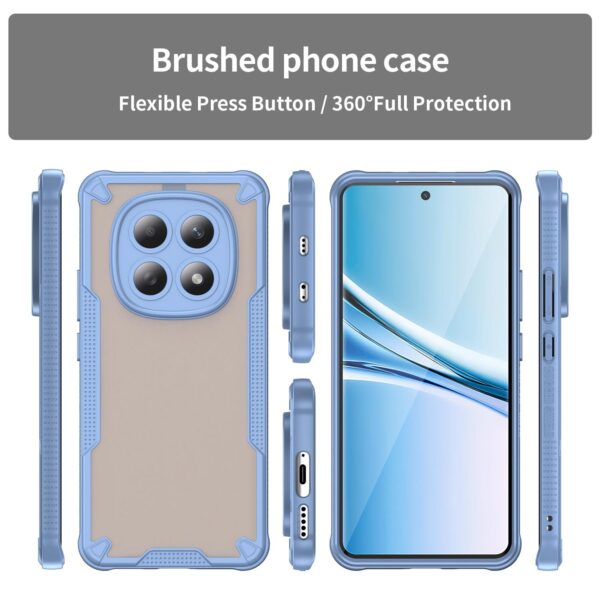 Xiaomi Redmi Note 15 4G / 5G Armor Glaze PC Hybrid TPU Blue-Θήκη Σιλικόνης