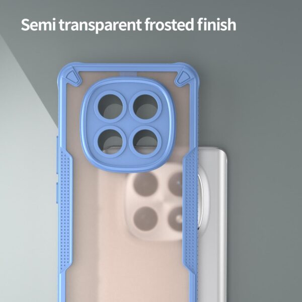 Xiaomi Redmi Note 15 4G / 5G Armor Glaze PC Hybrid TPU Blue-Θήκη Σιλικόνης