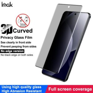 IMAK Xiaomi Redmi Note 15 Pro 4G Privacy Full Τζαμάκι Version 3D Curved Tempered Glass Film