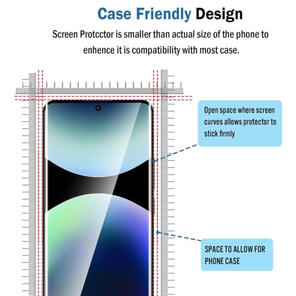 Kaledol Xiaomi Redmi Note 15 Pro Plus 5G Full Τζαμάκι 9H+ High-Aluminum Tempered Glass Film