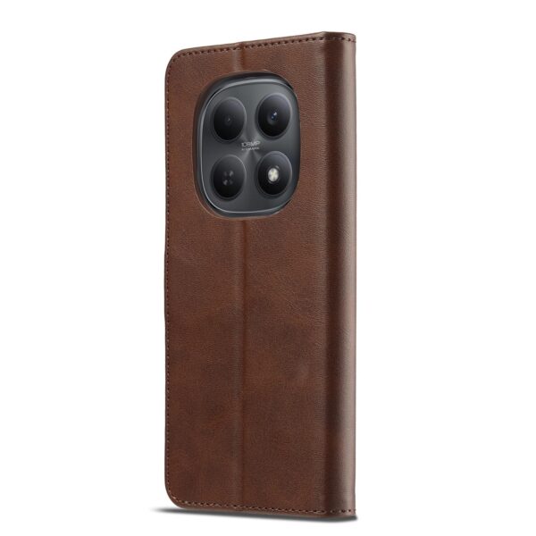 Lc.Imeeke Xiaomi Redmi Note 15 Pro 4G Calf Texture Leather Coffee-Θήκη Βιβλίο
