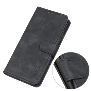 Khazneh Xiaomi Redmi Note 15 Pro+ 5G Retro Texture Flip Leather Black-Θήκη Βιβλίο
