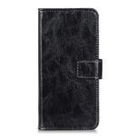 Xiaomi Redmi Note 15 Pro 4G Retro Crazy Horse Texture Leather Black-Θήκη Βιβλίο