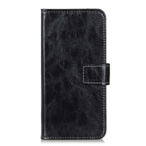 Xiaomi Redmi Note 15 Pro 4G Retro Crazy Horse Texture Leather Black-Θήκη Βιβλίο