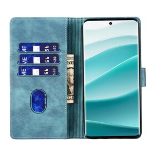 Xiaomi Redmi Note 15 4G /5G Pen Heart Cat Embossed Leather Blue-Θήκη Βιβλίο