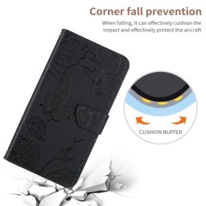 Xiaomi Redmi Note 15 Pro+ 5G Skin Feel Butterfly Embossed Flip Leather Black-Θήκη Βιβλίο