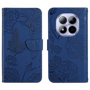 Xiaomi Redmi Note 15 Pro 5G Skin Feel Butterfly Embossed Flip Leather Blue-Θήκη Βιβλίο