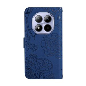 Xiaomi Redmi Note 15 Pro 5G Skin Feel Butterfly Embossed Flip Leather Blue-Θήκη Βιβλίο