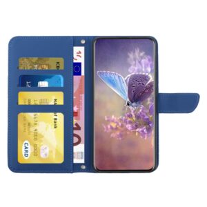 Xiaomi Redmi Note 15 Pro 5G Skin Feel Butterfly Embossed Flip Leather Blue-Θήκη Βιβλίο