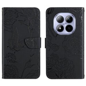 Xiaomi Redmi Note 15 Pro 5G Skin Feel Butterfly Embossed Flip Leather Black-Θήκη Βιβλίο
