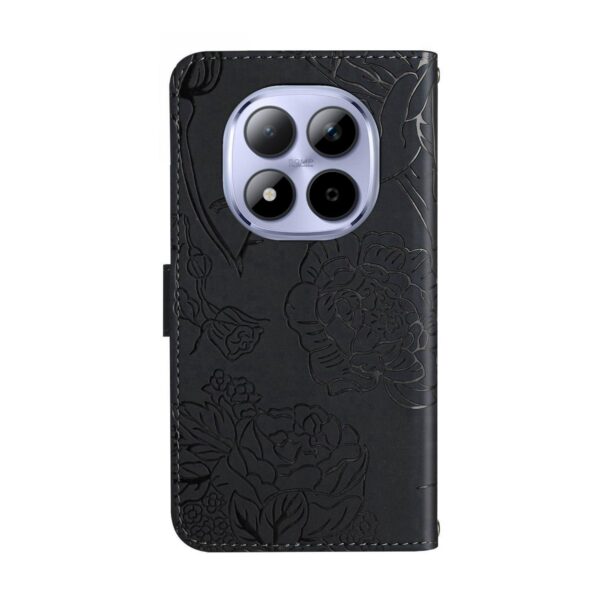 Xiaomi Redmi Note 15 Pro 5G Skin Feel Butterfly Embossed Flip Leather Black-Θήκη Βιβλίο