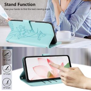 Xiaomi Redmi Note 15 Pro+ Global 5G Lotus Embossed Leather with Lanyard Green-Θήκη Βιβλίο