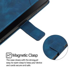 Xiaomi Redmi Note 15 Pro+ 5G Skin-feel Embossed Leather Blue-Θήκη Βιβλίο
